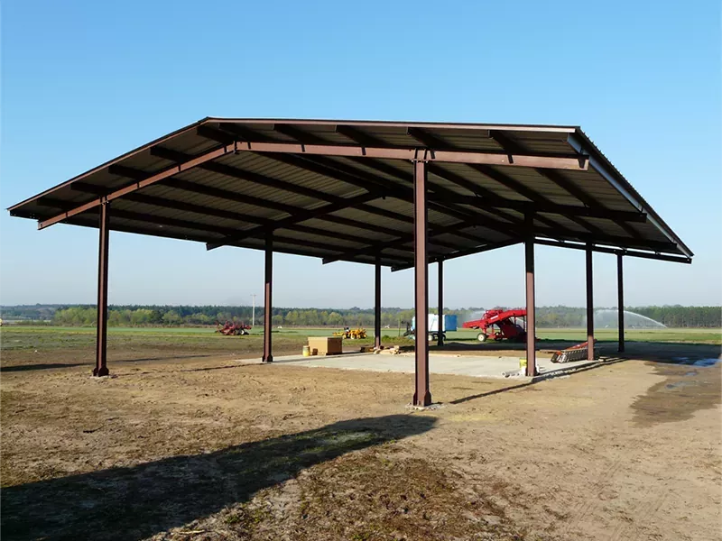 Edificiu di Magazzinu di Metallu Ecologicu