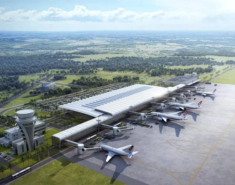 Terminal ecunomicu di struttura d'acciaio modulare