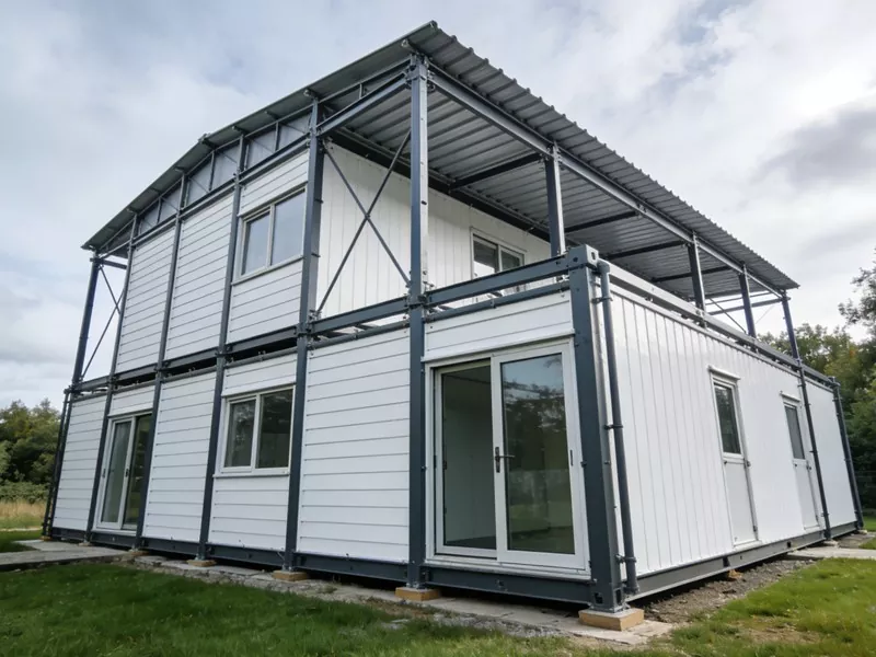 Casa Prefabbricata di Struttura in Acciaio Verde