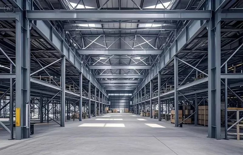 Magazzinu di struttura d'acciaio pesante