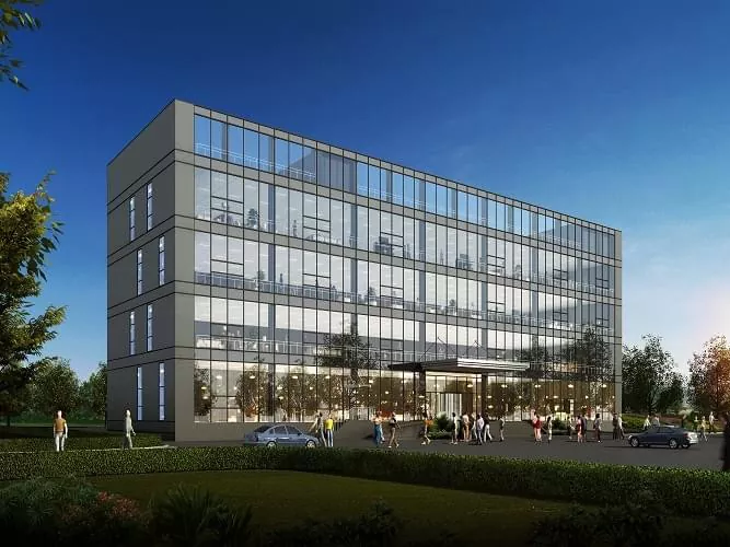 Edificiu mudernu di ufficiu in acciaio prefabbricatu