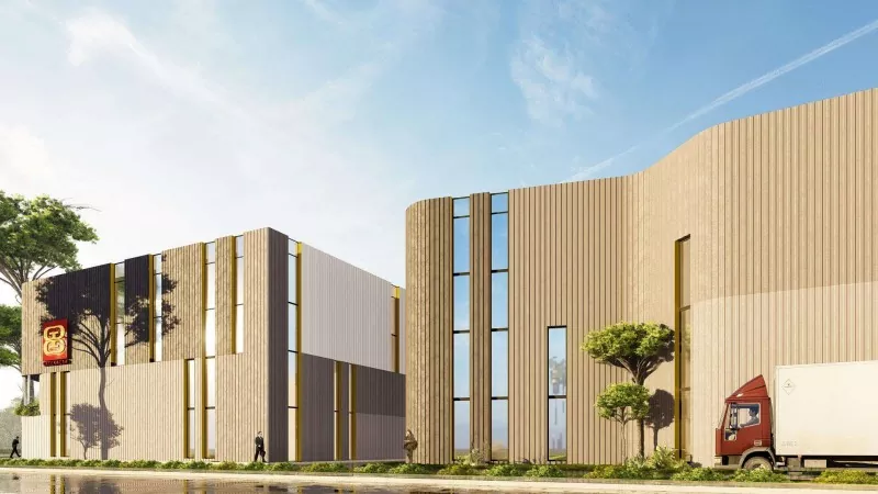 Atelier industriale di custruzzione in acciaio multistratu