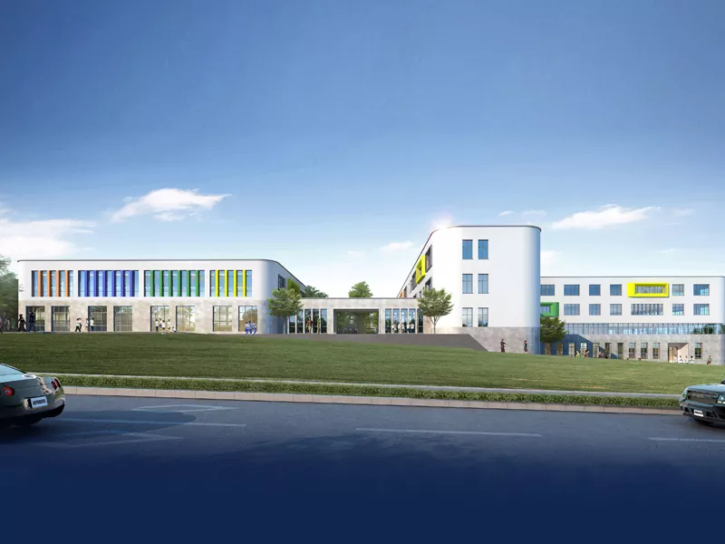 Edificiu scolasticu di struttura d'acciaio prefabbricata