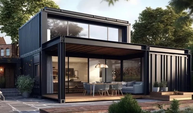 Scenic Area Container House Steel Construction