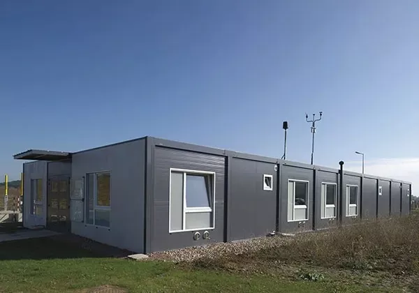 Uffiziu di Container d'Acciaio Prefabbricatu Impilabile