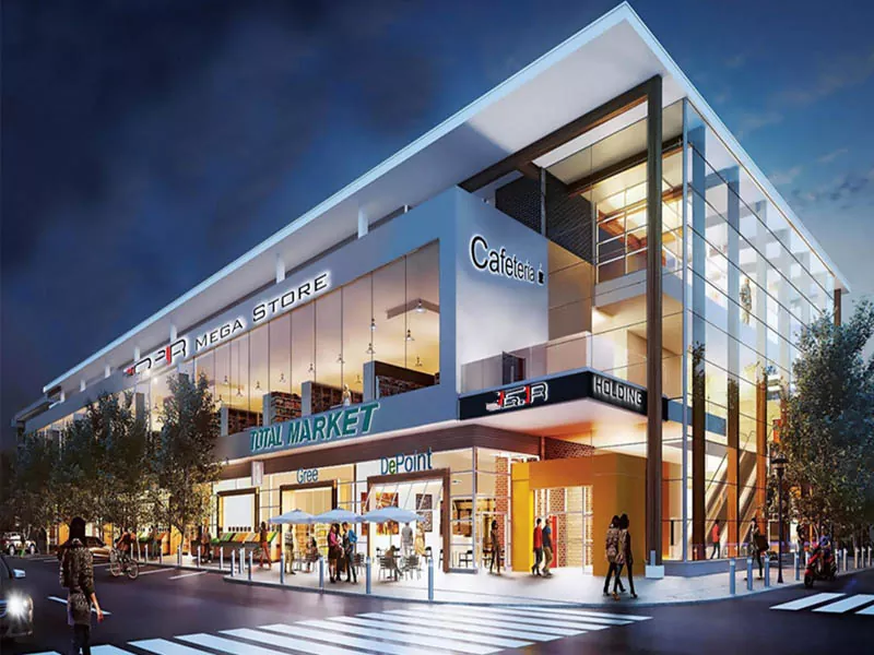 Shopping Mall di Steel Frame