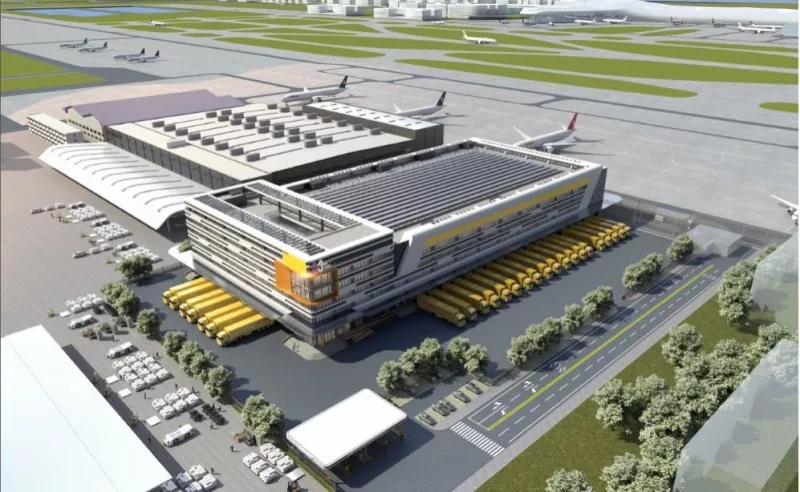 Terminal di Cargo di l'Aeroportu di Struttura in Acciaio