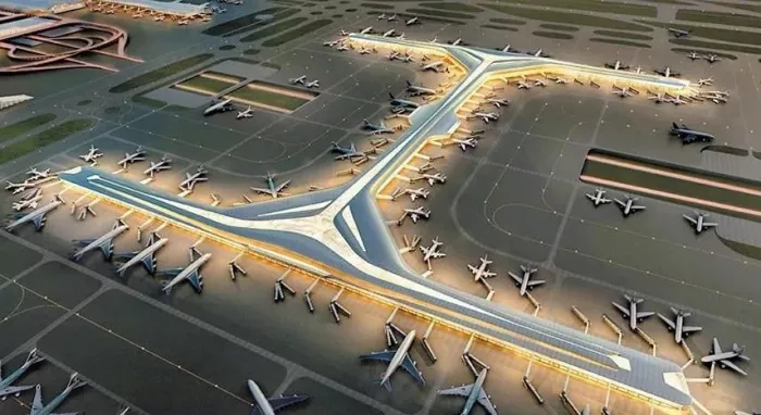 Strutture Steel Satellite Concourse Aeroportu