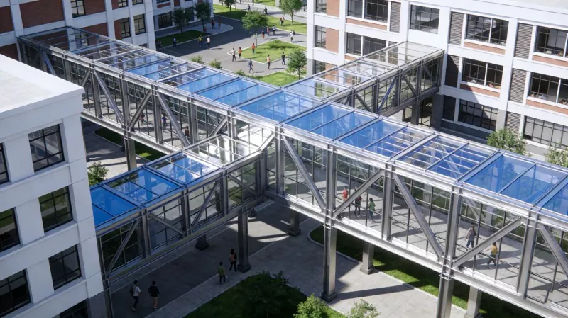 Corridor Campus Strutture Steel