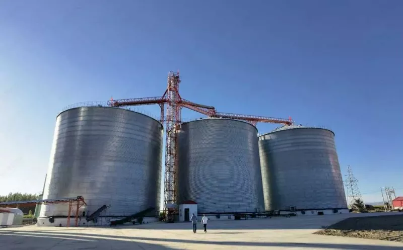 Silo di grana struttura in acciaio