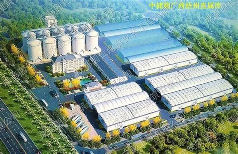 Depositu di almacenamentu di granu di struttura in acciaio