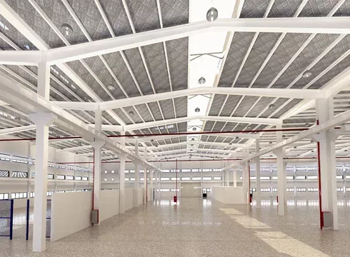 Centru logisticu di struttura d'acciaio