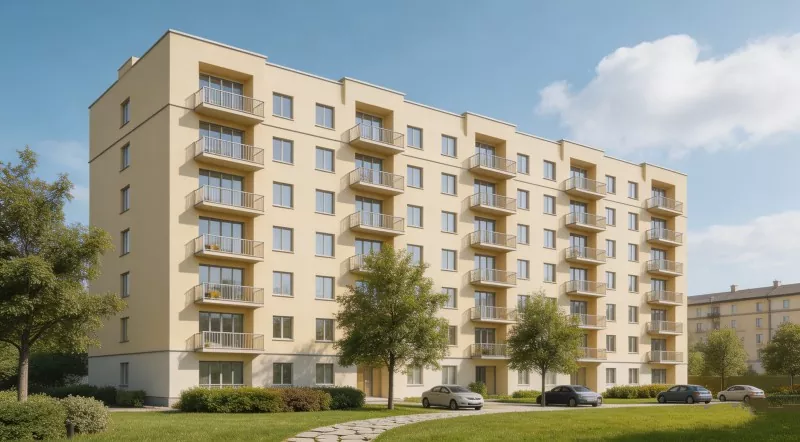 Edificiu di l'appartamentu di l'insegnante di struttura in acciaio